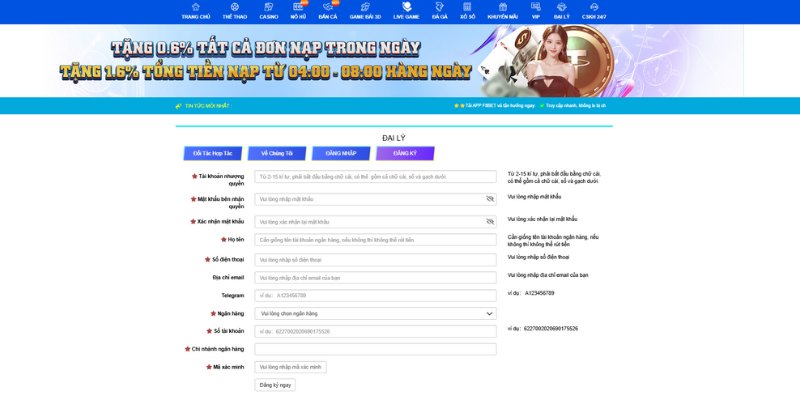 Các bước đăng ký trở thành đại lý chính thức của F8bet chỉ với 3 bước