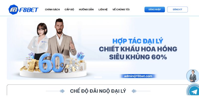 Đại lý F8bet là một công việc tiếp thị giữa nhà cái và các cá nhân